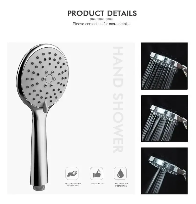 High Pressure Shower With 3 Spray Modes Multifunction